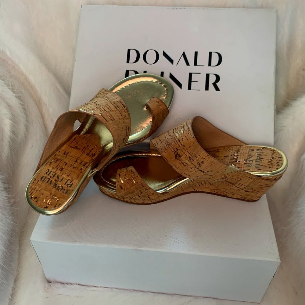 Donald Pliner Gretta Cork Wedge Sandal